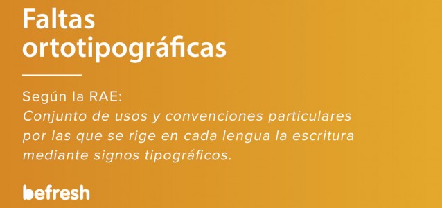 Definición de faltas ortotipograficas