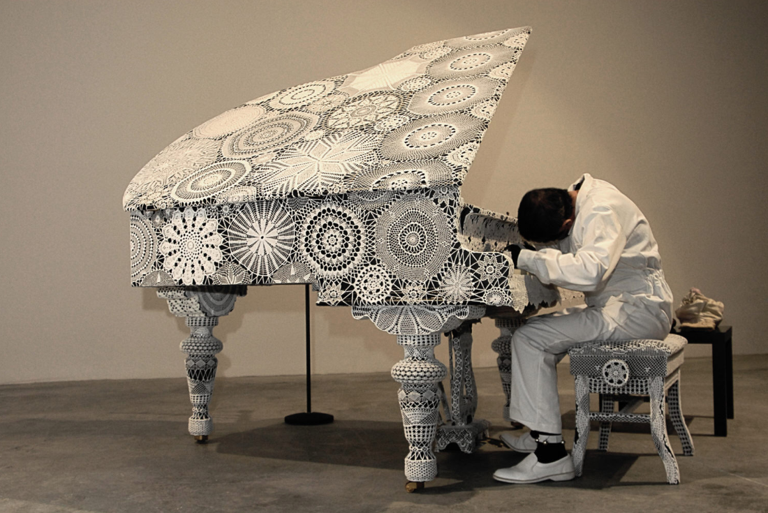 Obra "Piano" de Joana Vasconcelos