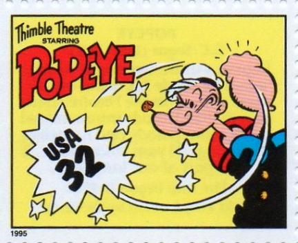 Se creó un sello especial de Popeye en USA