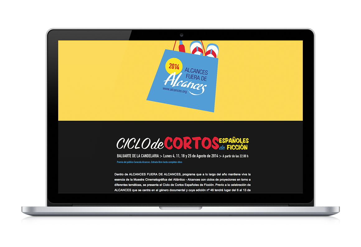 web development of Ciclo de cortos Alcances 46