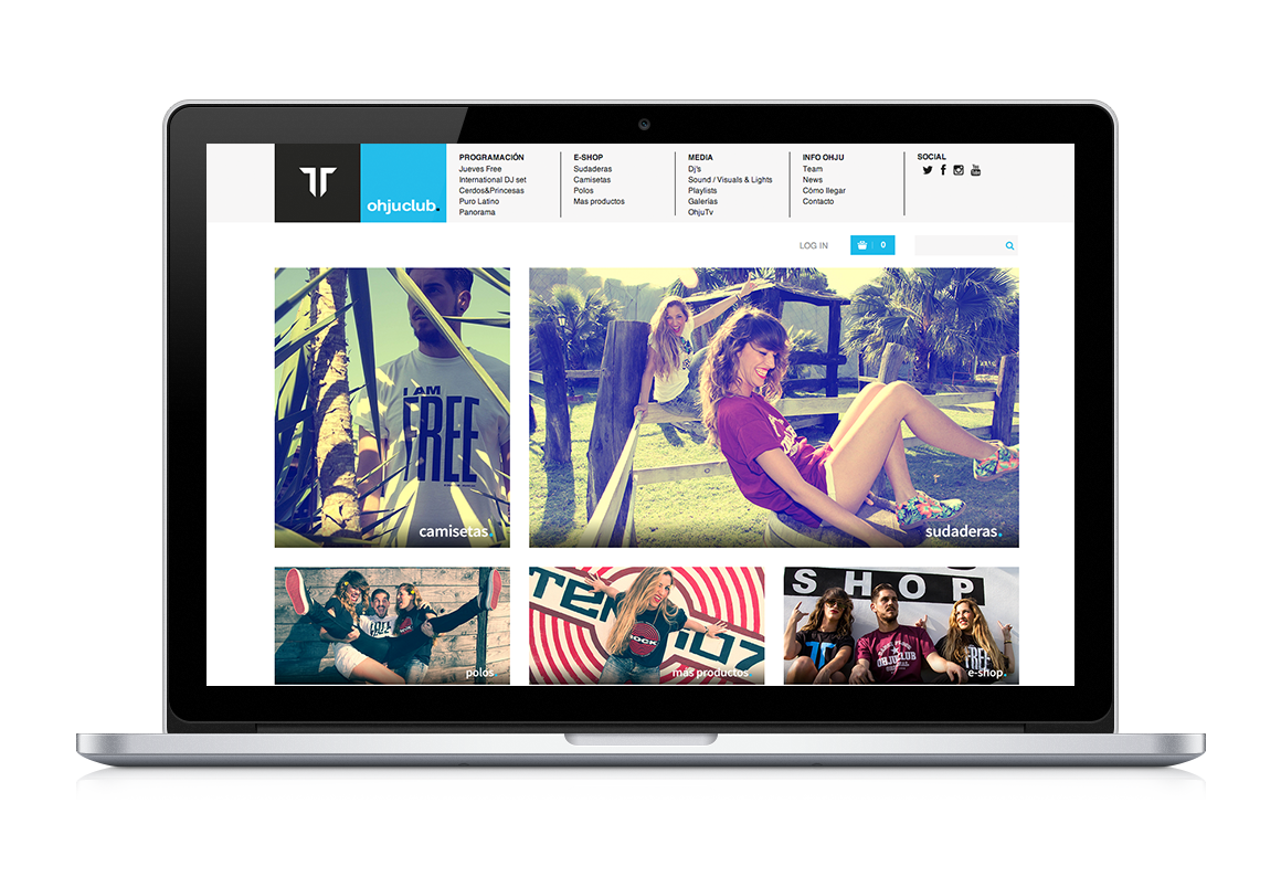Sample of web development, shop online